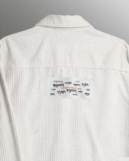 Flow State White Ribbed Shirt