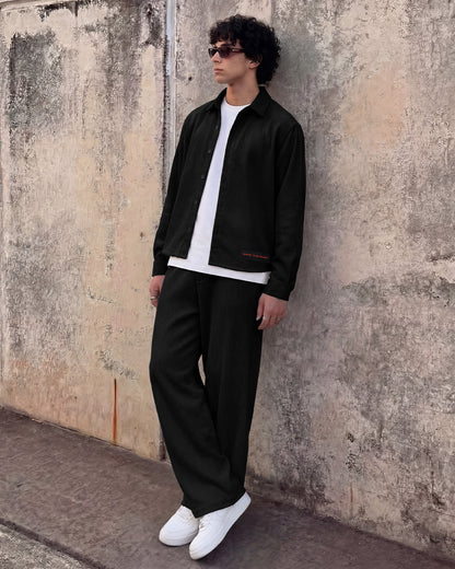 Make Art Black Ribbed Shirt