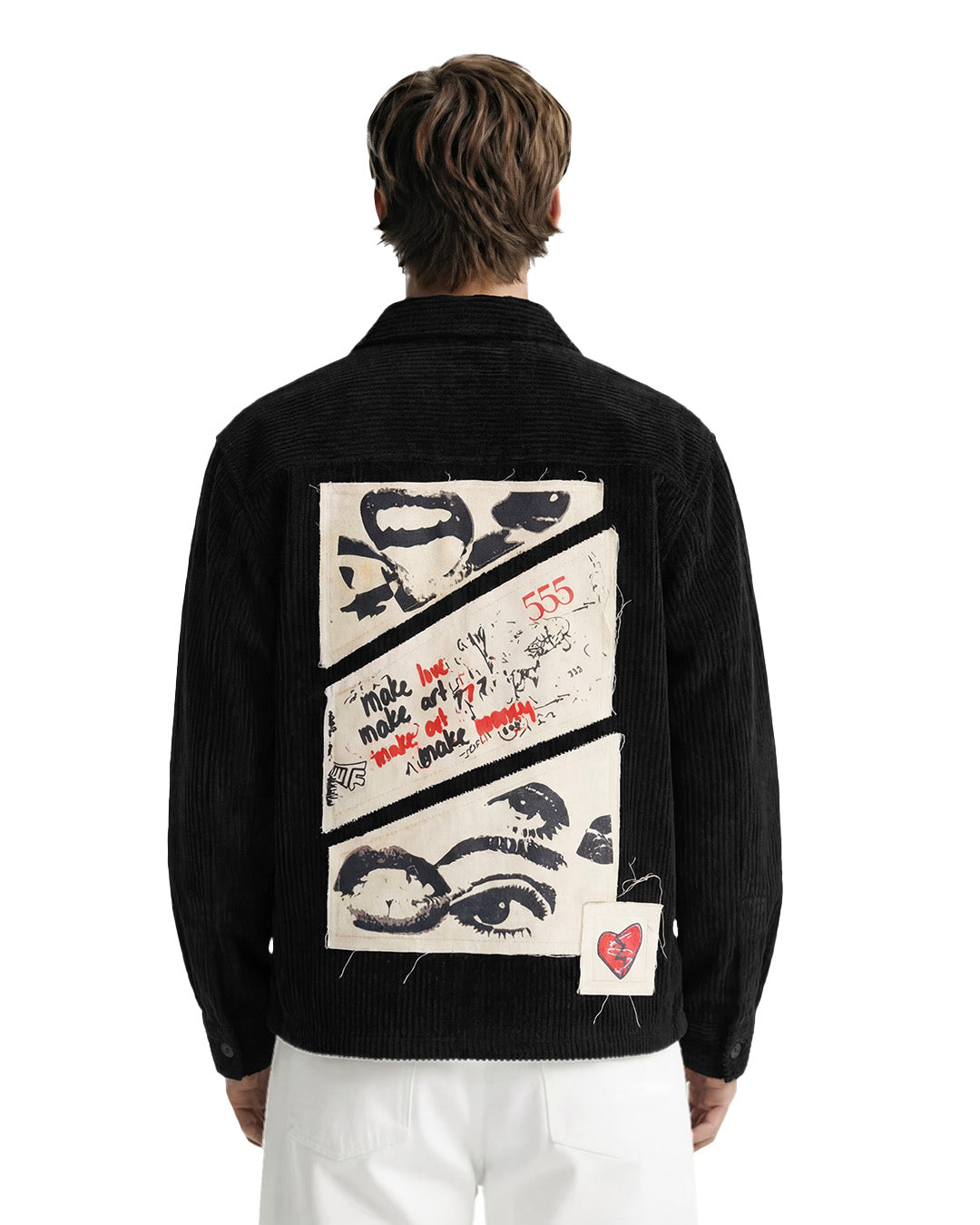 Make Art Black Ribbed Shirt