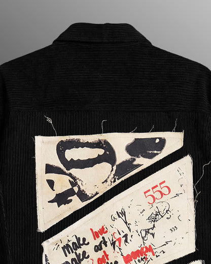 Make Art Black Ribbed Shirt