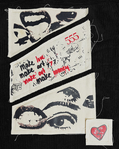 Make Art Black Ribbed Shirt