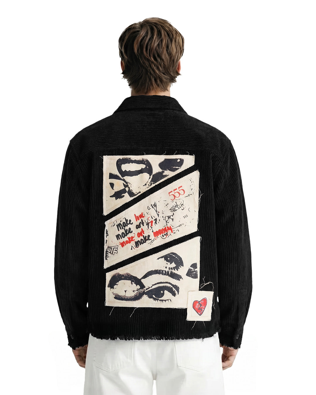Make Art Black Ribbed Shirt