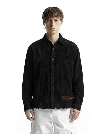 Make Art Black Ribbed Shirt