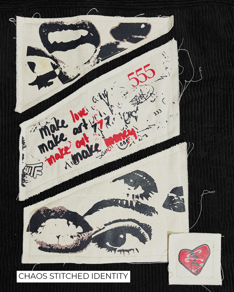 Make Art Black Ribbed Shirt