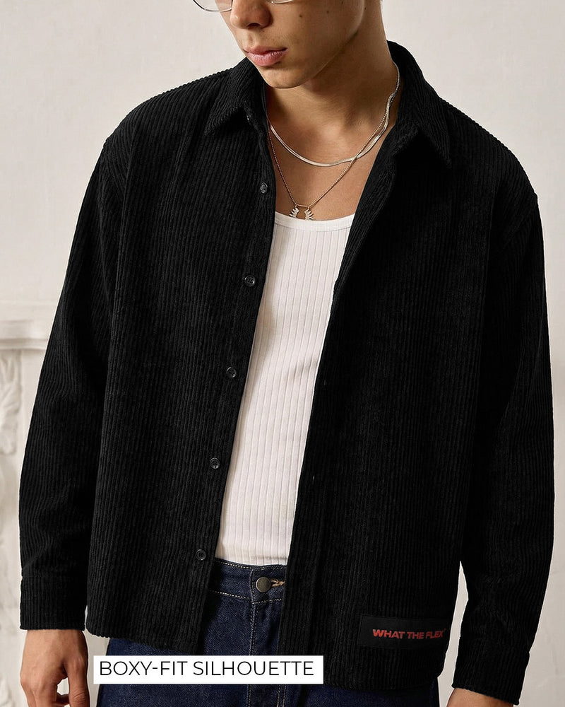 Make Art Black Ribbed Shirt