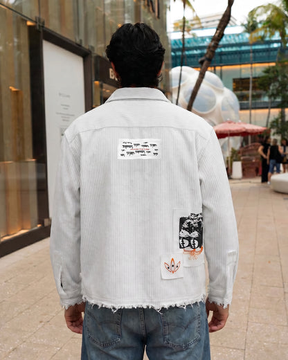 Flow State White Ribbed Shirt