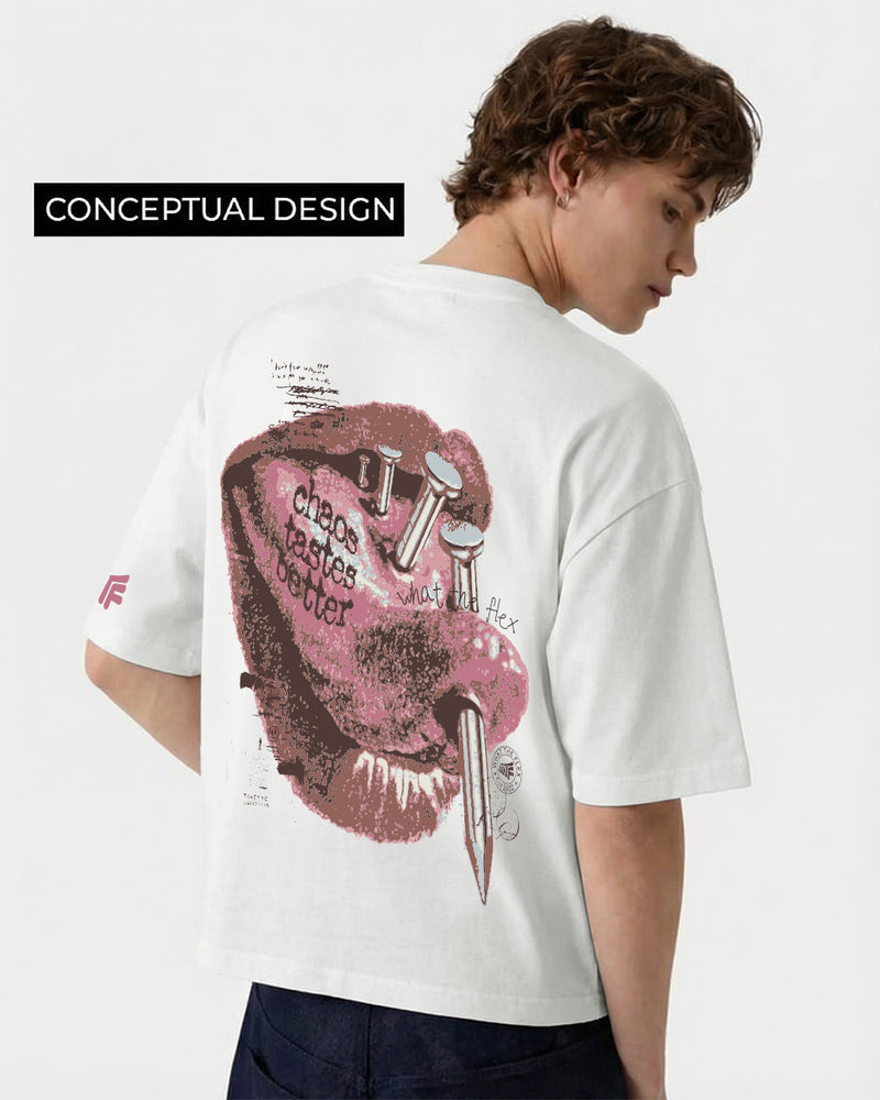 Riot Off White Boxy-Fit T-shirt