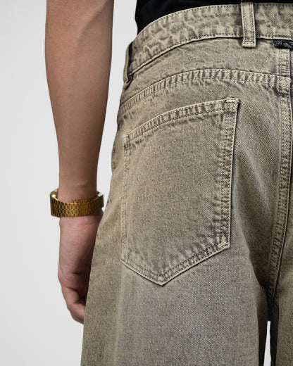 Rust Olive Baggy Denim Jeans