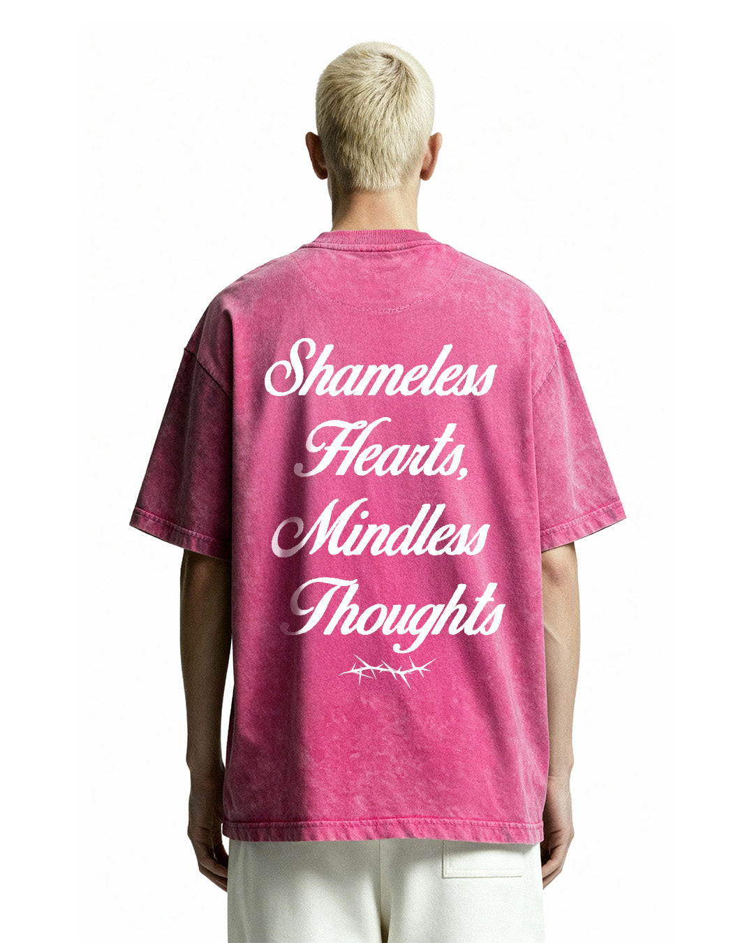 Shameless Pink Acid Wash T-Shirt