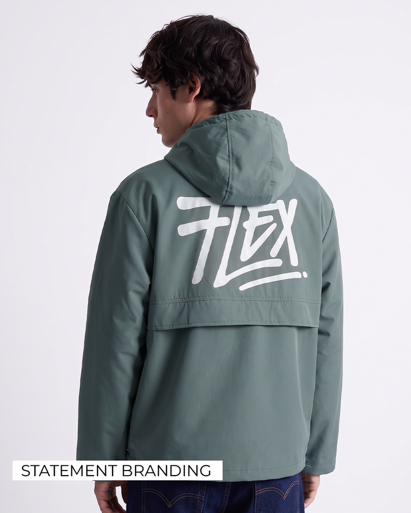 Signature Green Air Nylon Hoodie