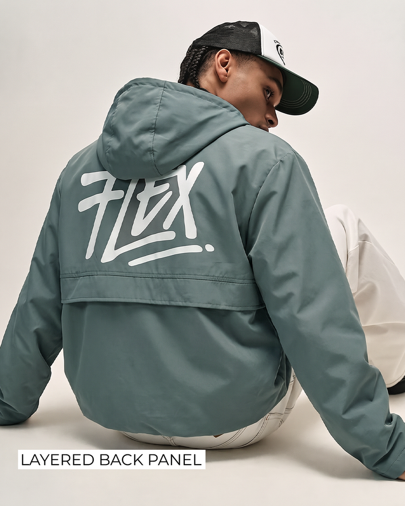 Signature Green Air Nylon Hoodie