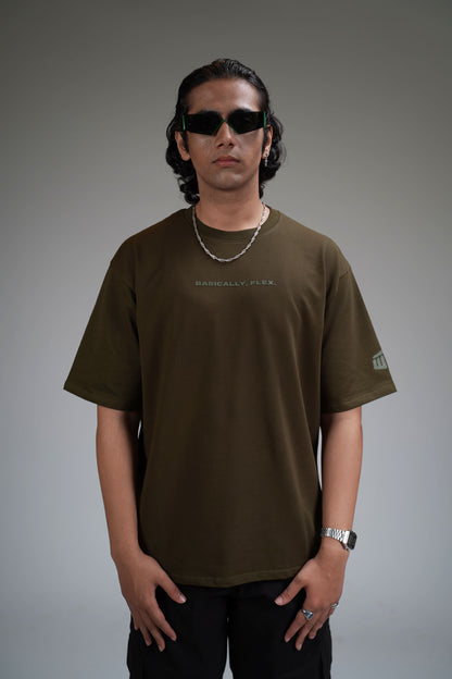 BASIC OLIVE Heavyweight T-shirt