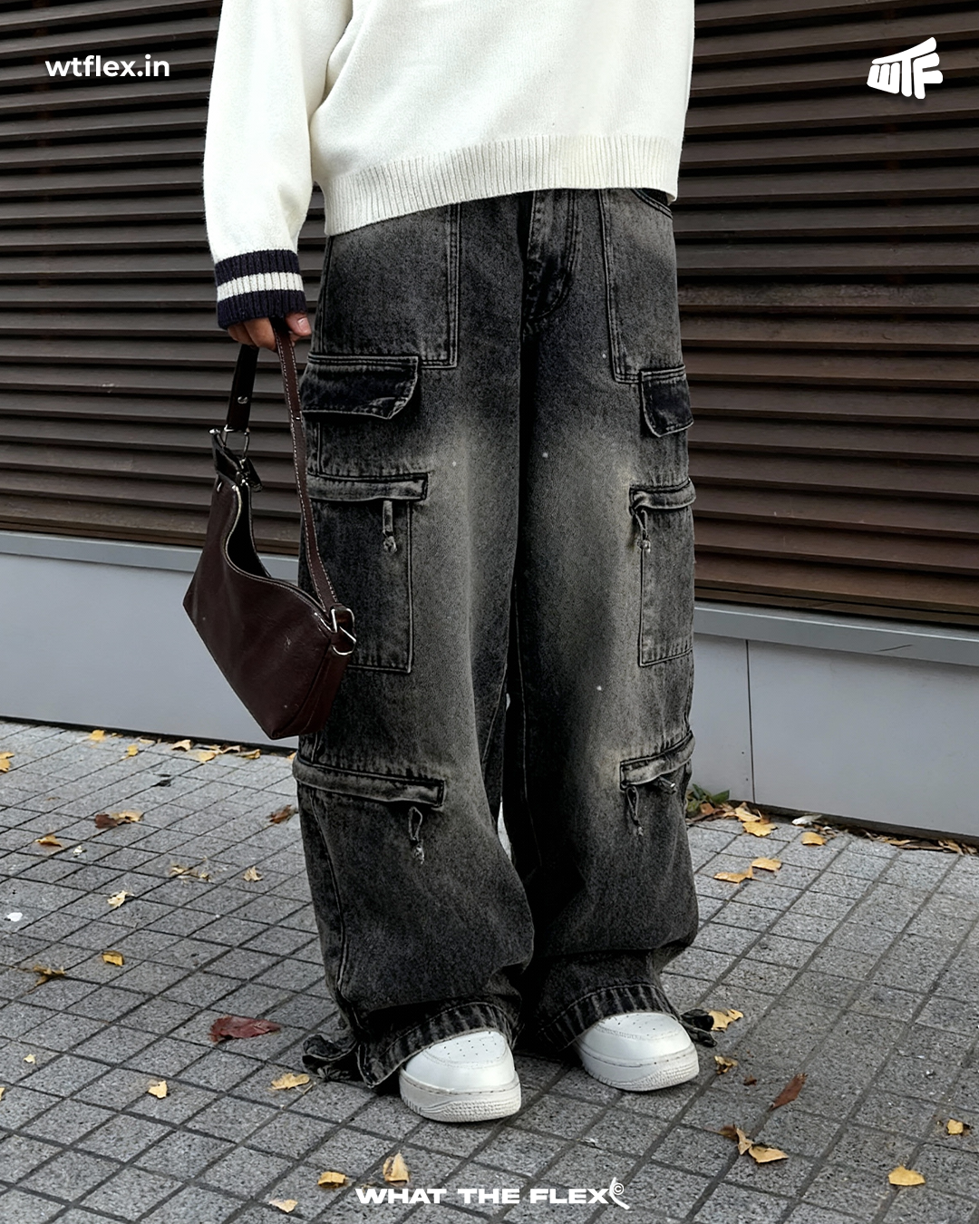 Stash Pocket Cargo Baggy Jeans