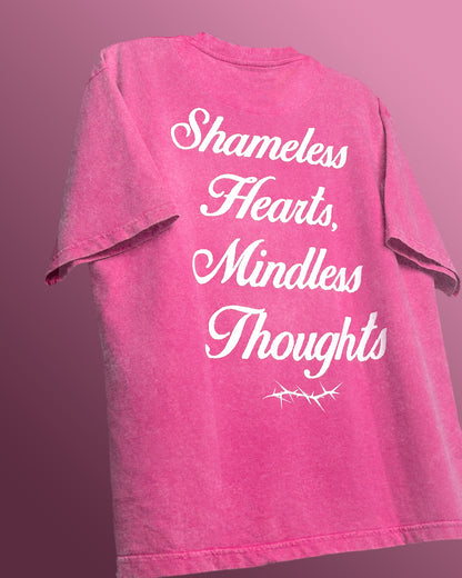 Shameless Pink Acid Wash T-Shirt