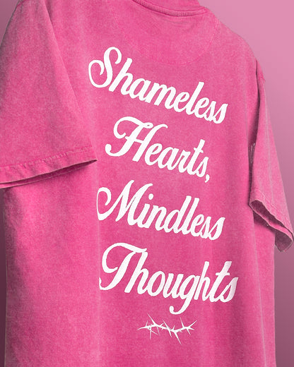Shameless Pink Acid Wash T-Shirt