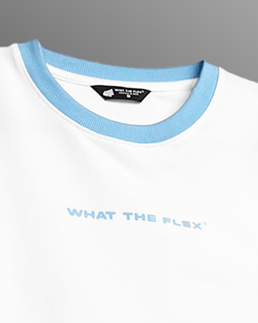 Text Me Slim Fit Ringer White T-shirt – WHAT THE FLEX