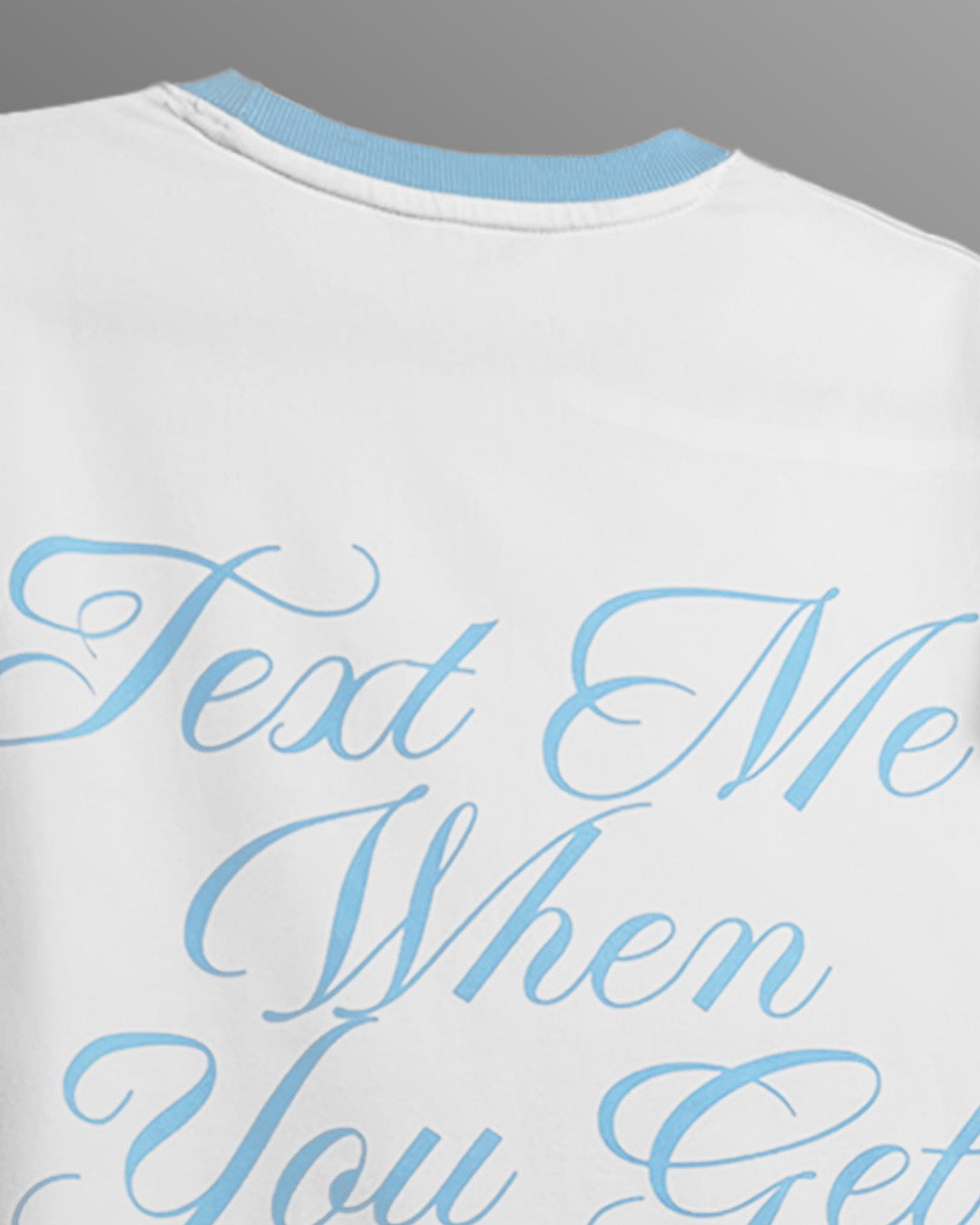 Text Me Slim Fit Ringer White T-shirt – WHAT THE FLEX