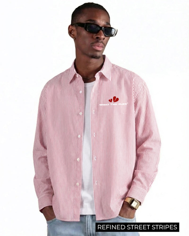Think Of Me Full Sleeves Striped Shirt