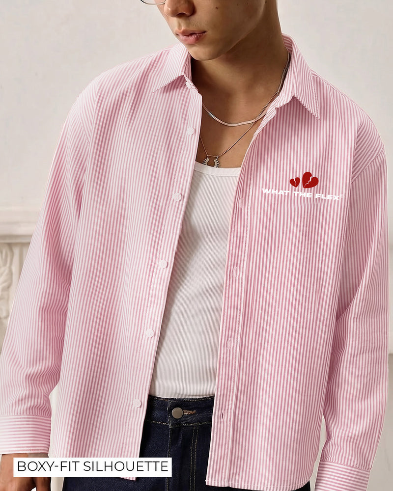 Think Of Me Full Sleeves Striped Shirt