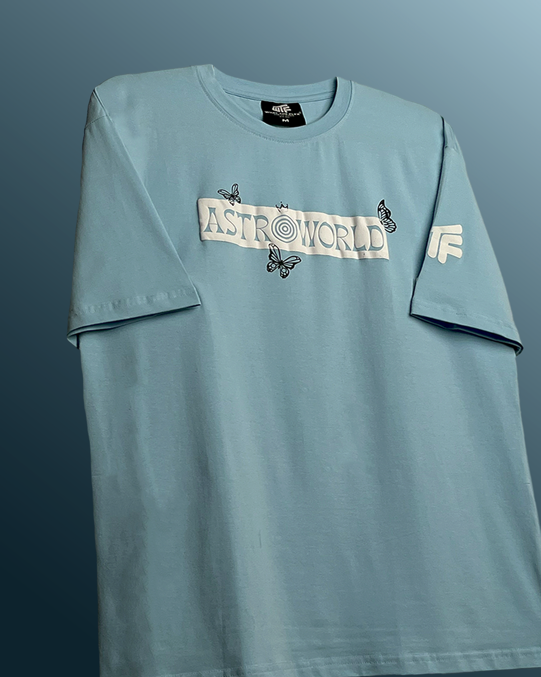 Travis Scott Oversized T-shirt Sky Blue