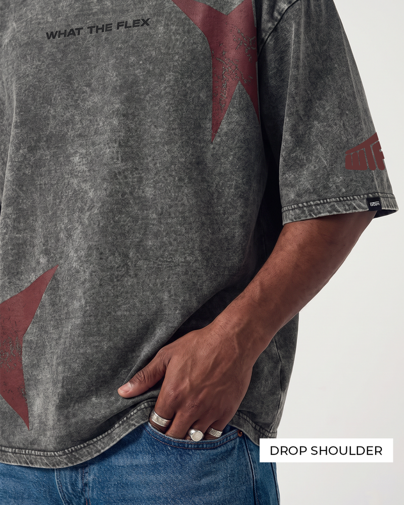 Maximus Travis Scott Acid Wash Boxy-Fit T-shirt