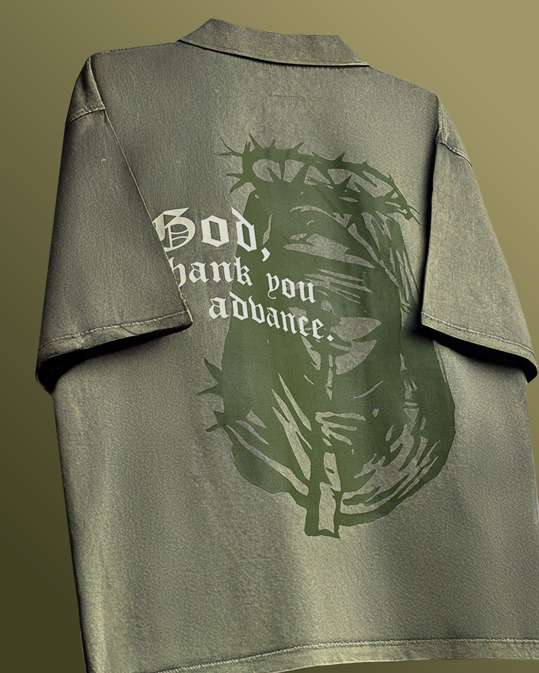 Thank God Washed Polo T-shirt