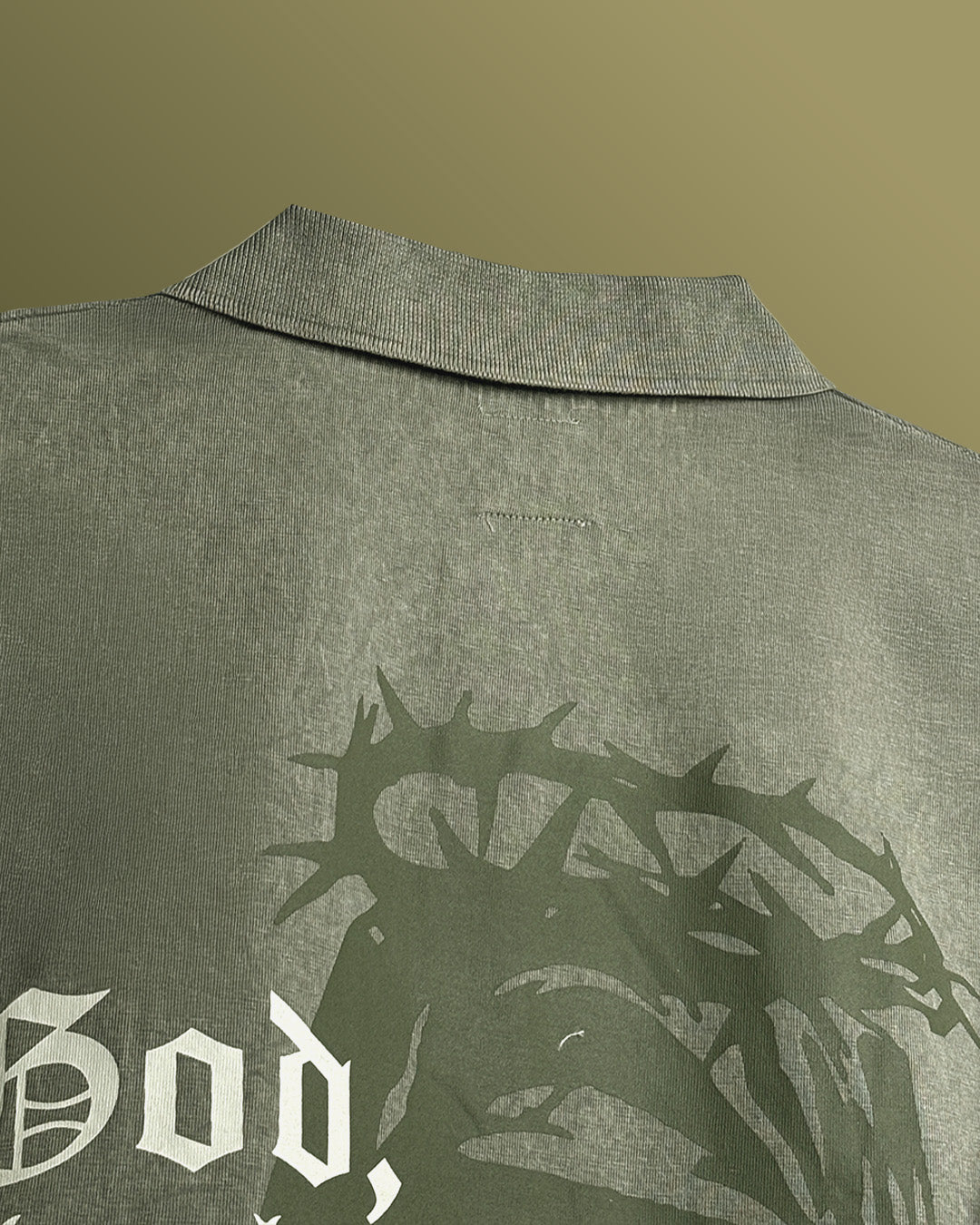 Thank God Washed Polo T-shirt