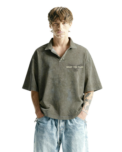 Thank God Washed Polo T-shirt