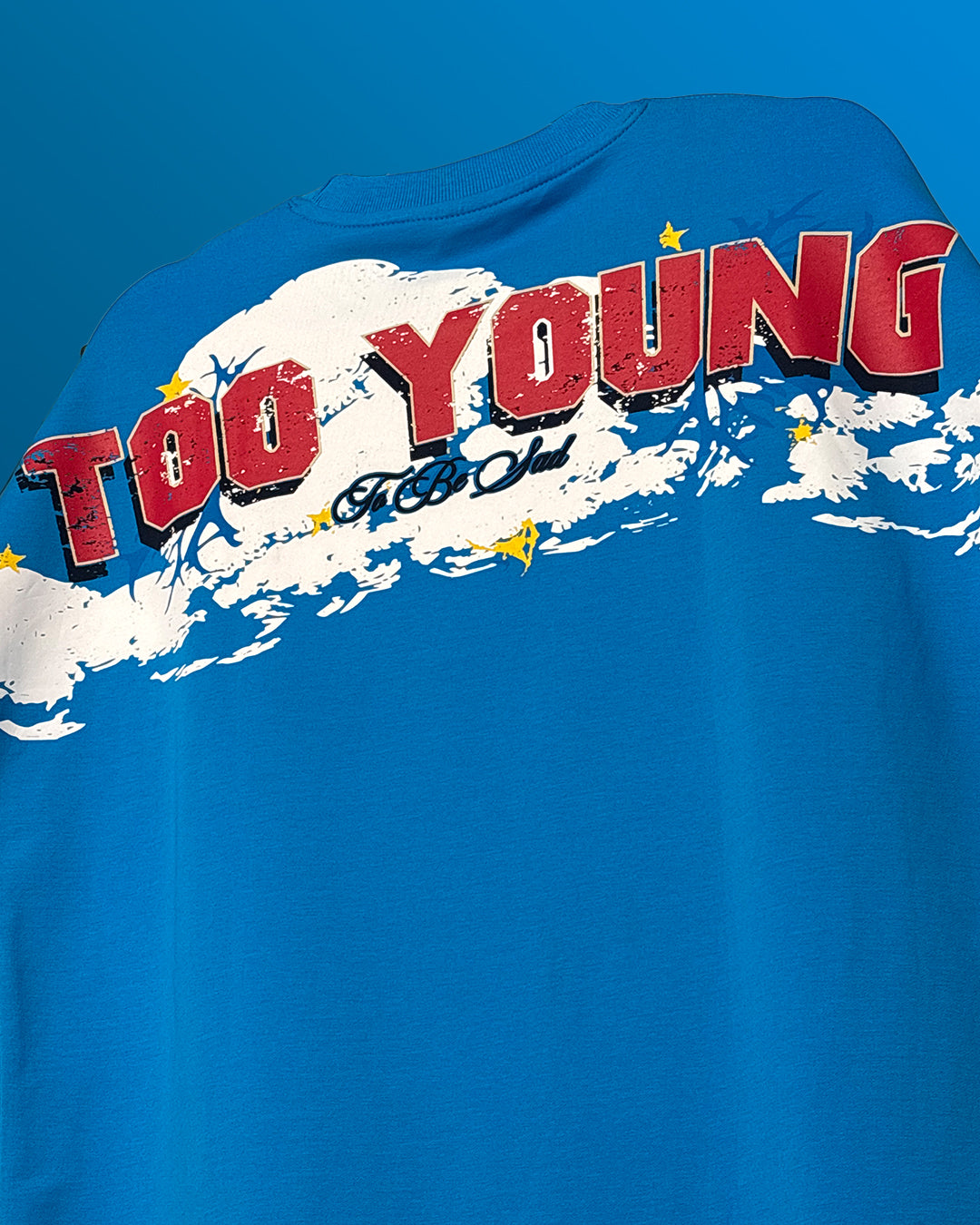 Too Young Heavyweight Blue T-shirt