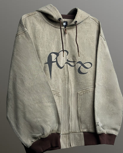 Unbound Denim Zipper Hoodie