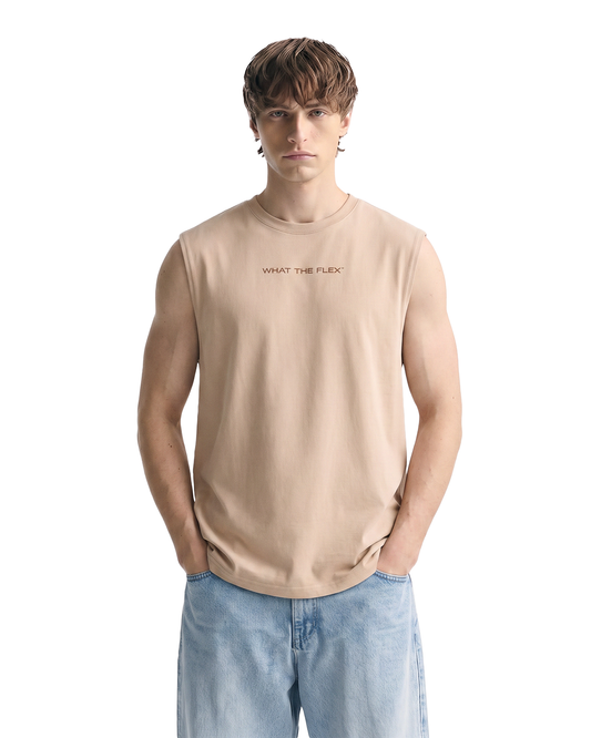 Uncommon Brown Cotton Boxy Vest