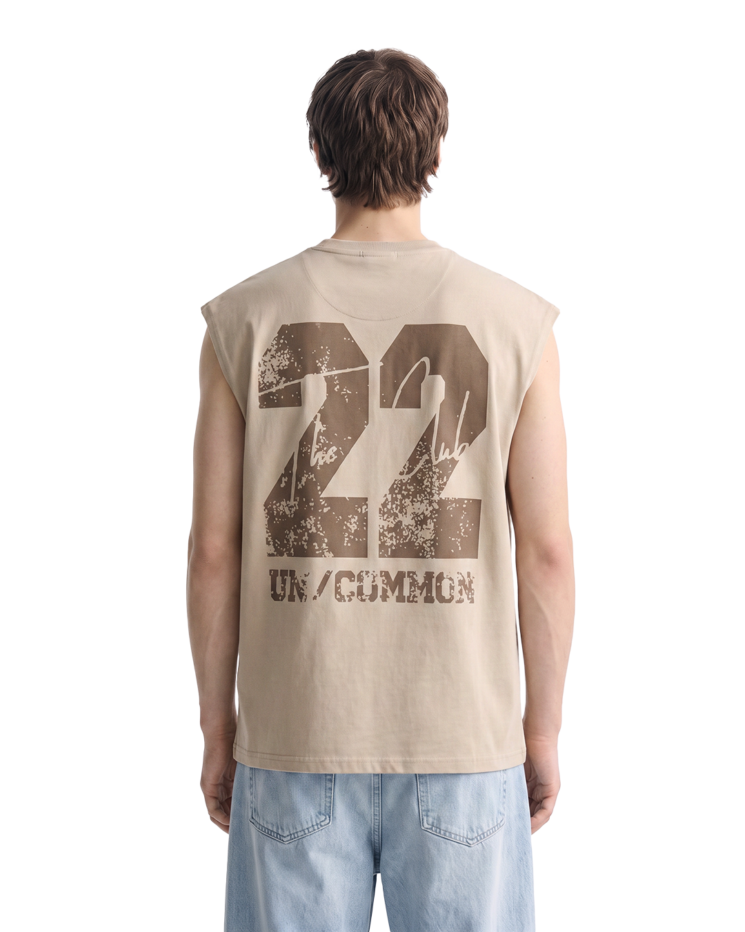Uncommon Brown Cotton Boxy Vest