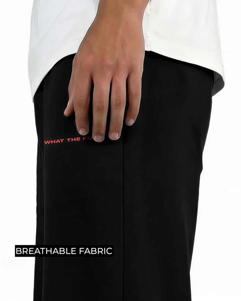 Venom Black Cotton Pants