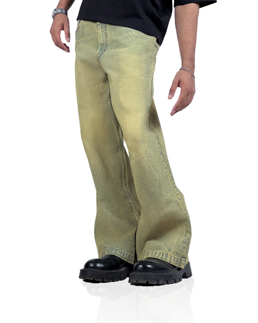 Vintage Blue Wide Flared Jeans