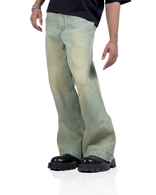 Vintage Blue Wide Flared Jeans