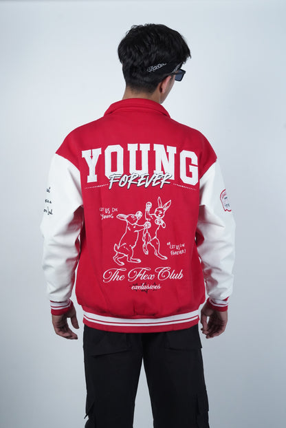 YOUNG FOREVER Varsity Jacket