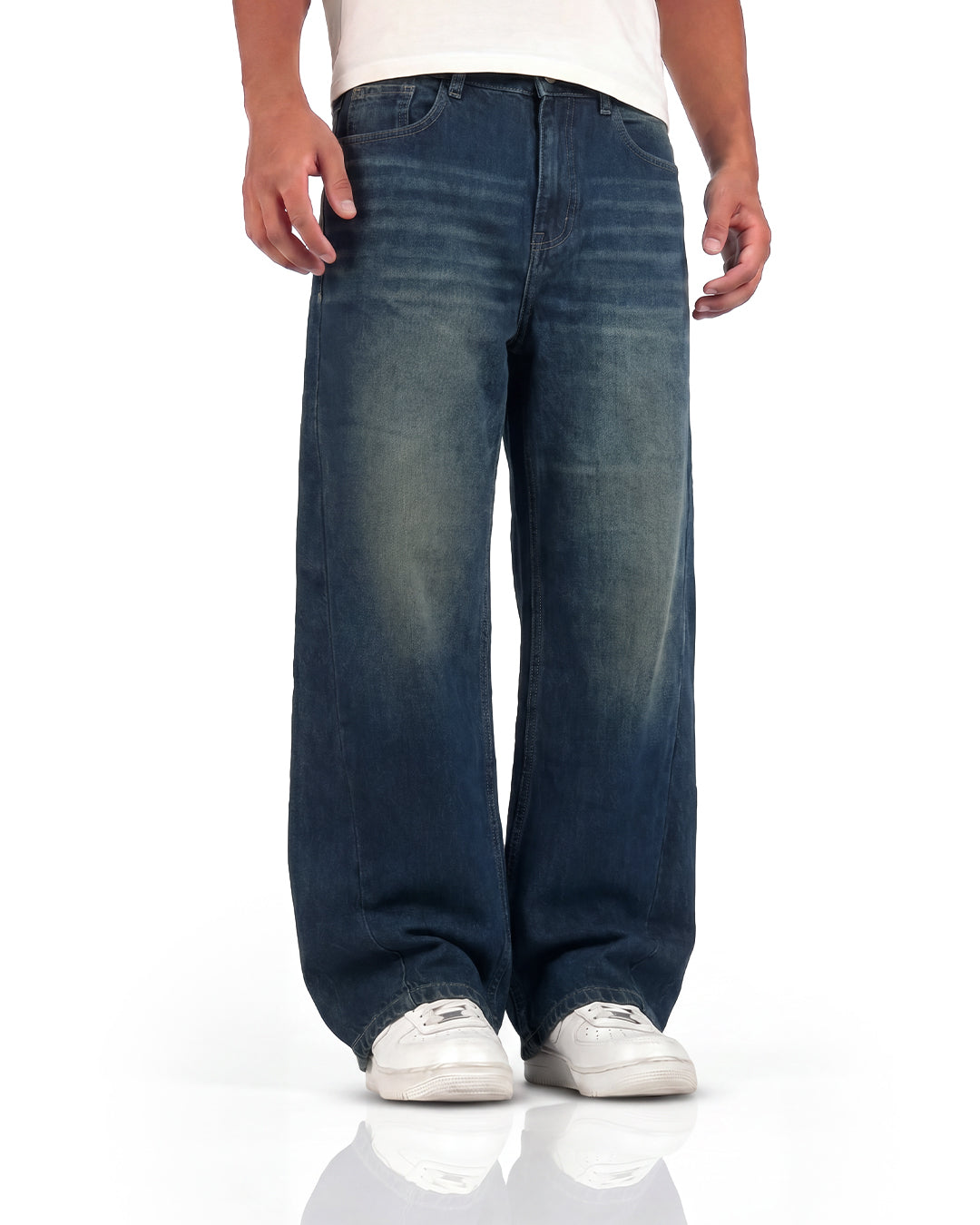 Void Blue Panel Baggy Jeans