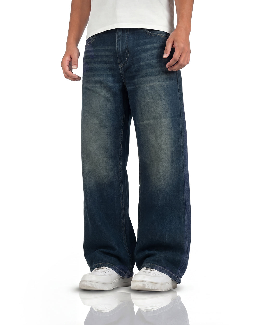 Void Blue Panel Baggy Jeans