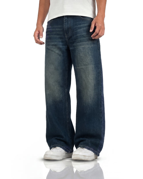 Void Blue Panel Baggy Jeans