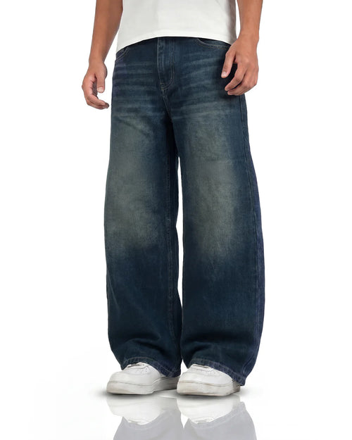 Void Blue Panel Baggy Jeans