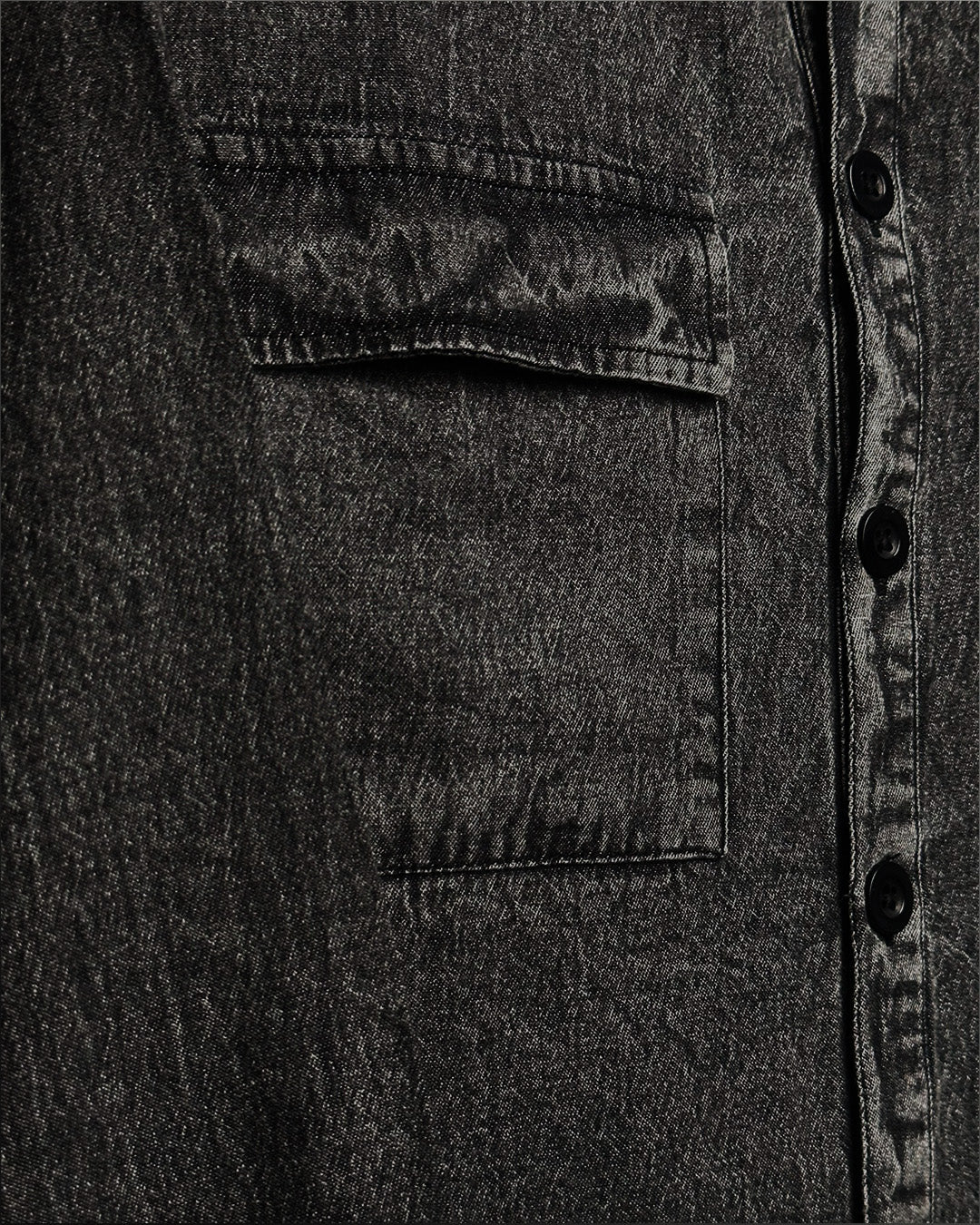 Vintage Black Denim Shirt
