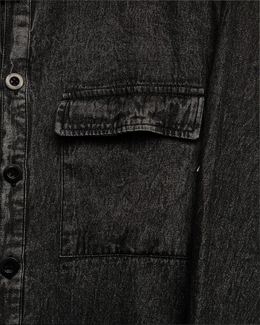 Vintage Black Denim Shirt