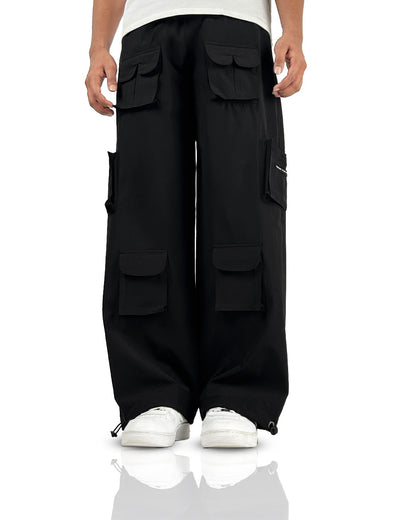 Pocket Talk Black Parachute Pants
