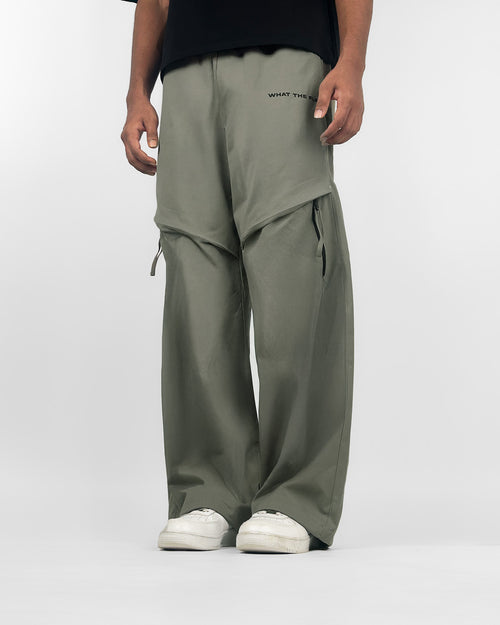 Zip Run Fawn Parachute Pants