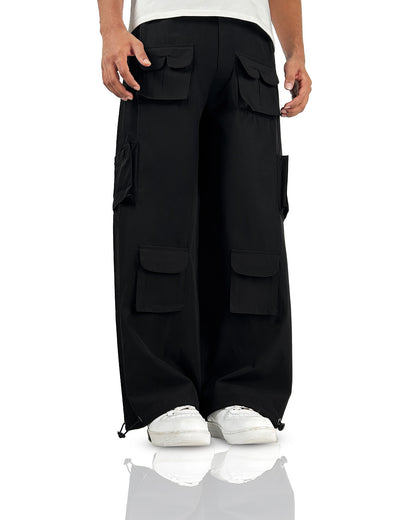 Pocket Talk Black Parachute Pants