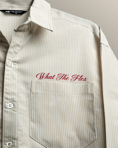 Alive Beige Striped Shirt