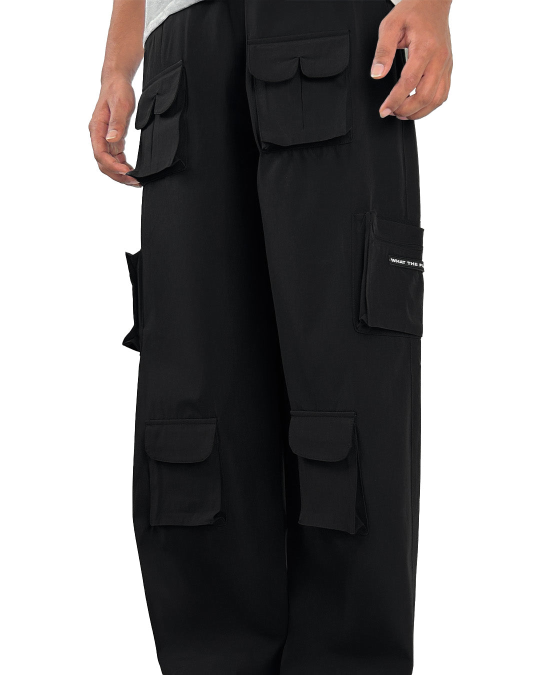 Pocket Talk Black Parachute Pants