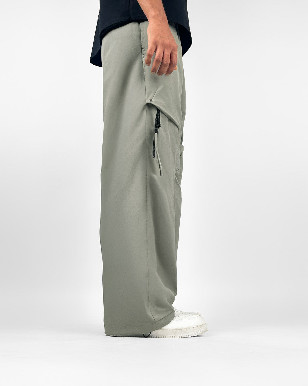 Zip Run Fawn Parachute Pants