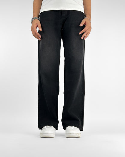 Charcoal Black Straight Cut Jeans