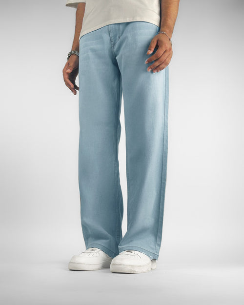 Ice Blue Straight Cut Jeans
